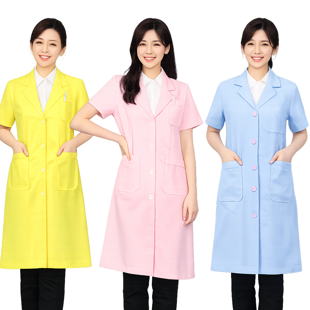 (3color) 100%폴리 약사 의사  반팔영양사가운 여름반팔가운 - 상세 이미지 2