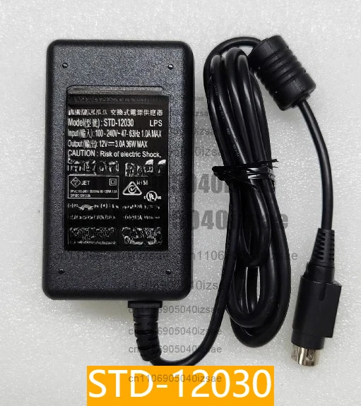 오리지널 12V3A 전원공급장치 STD-12030 4코어 와이어 코어 16WG
