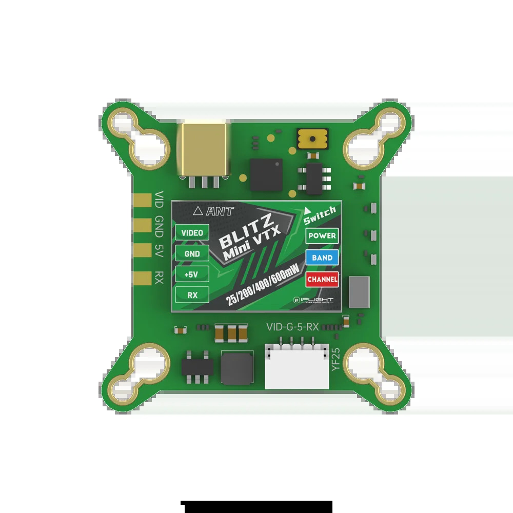 IFly light BLITZ 미니 포스 FPV 부품MMCX 커넥터로 조절 5.8GHz 600mW VTX