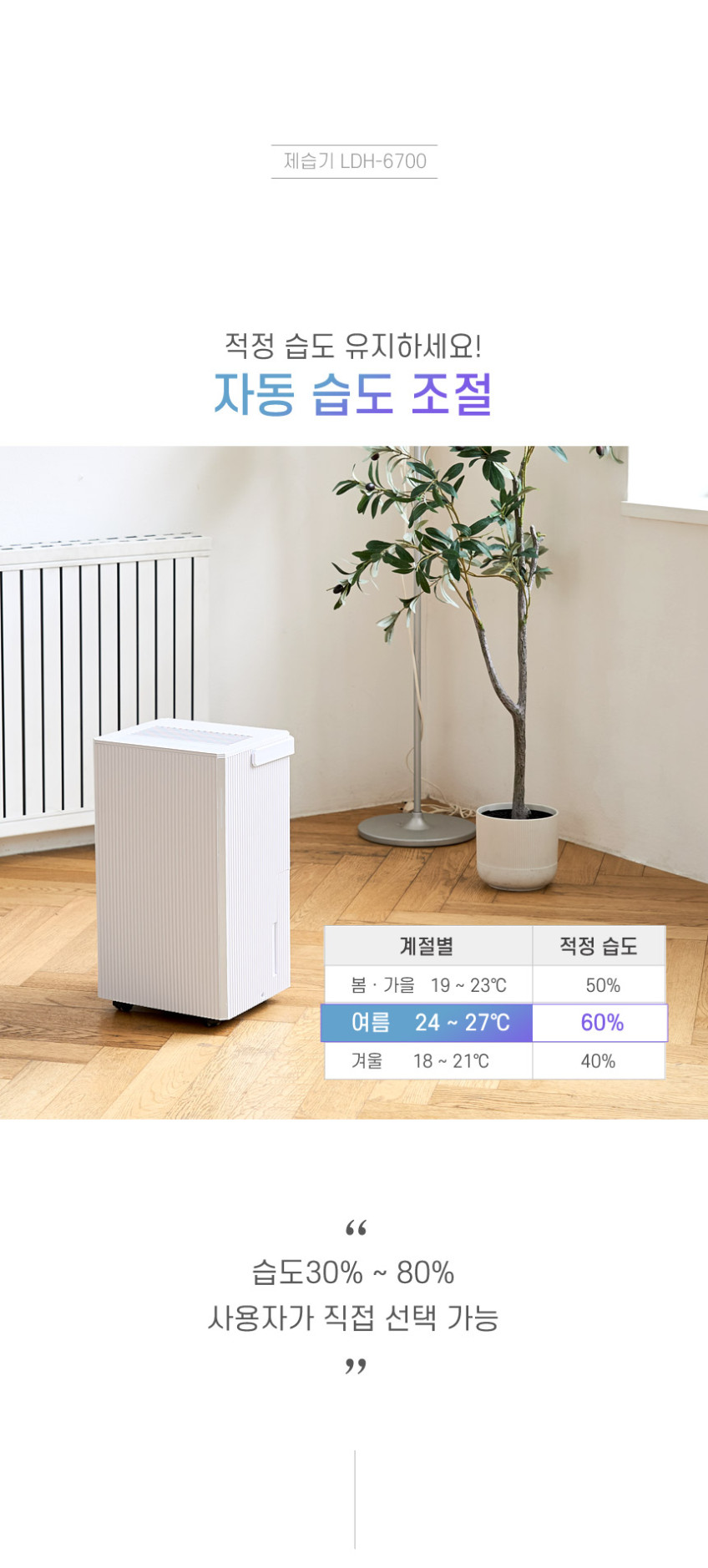 롯데 제습기 실속형 가정용 원룸 미니 화장실 욕실 드레스룸 LDH-6700 최대12리터 판매처 상세 정보 이미지 3