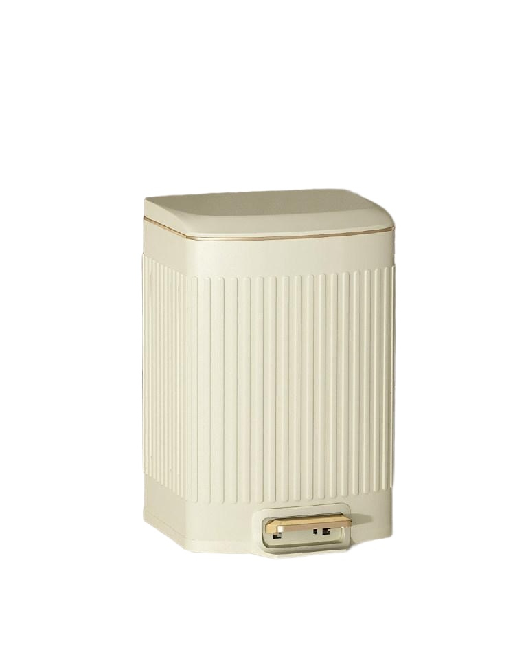 무소음 쓰레기통 밀폐형 사각 방취 관공서 사무실 밀폐커버 페달형 욕실용 - 상품 이미지
