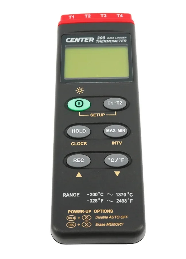 CENTER 309 휴대디지털 온도계 K 타입 4 채널 데이터로거 PC 인터페이스 CENTER309