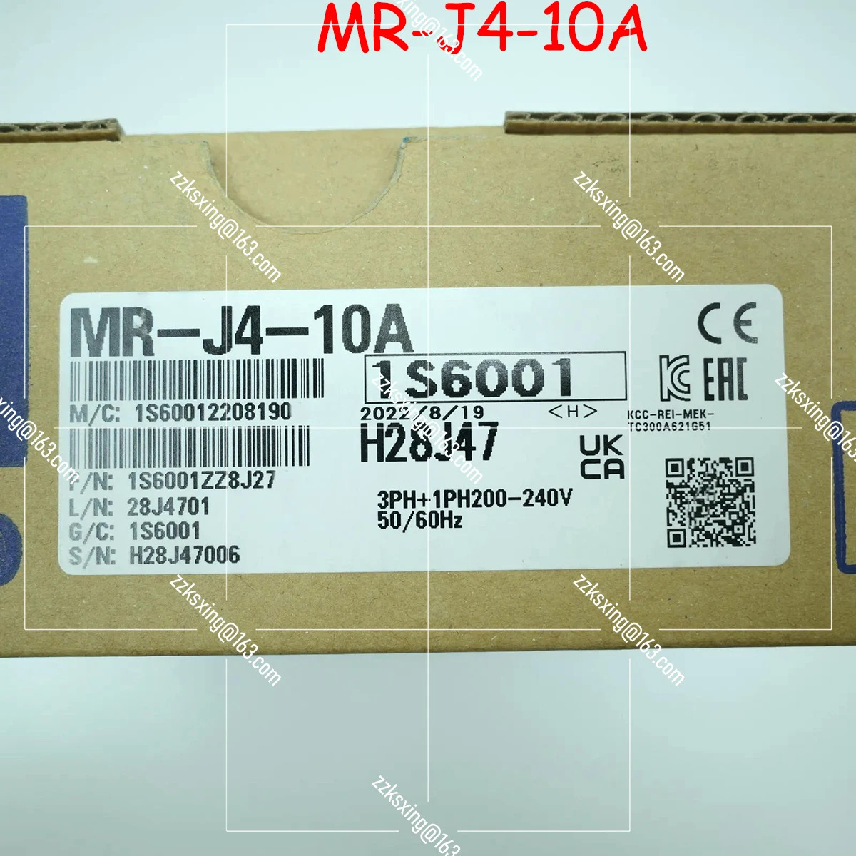 MR-J4-10A 오리지널 서보 드라이버 신