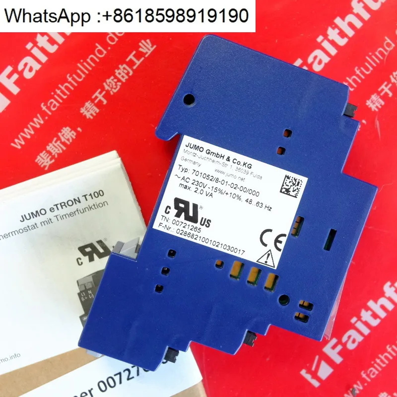 Jumo 00721265 온도 조절기 N T100 701052/8-01-02 -00/000