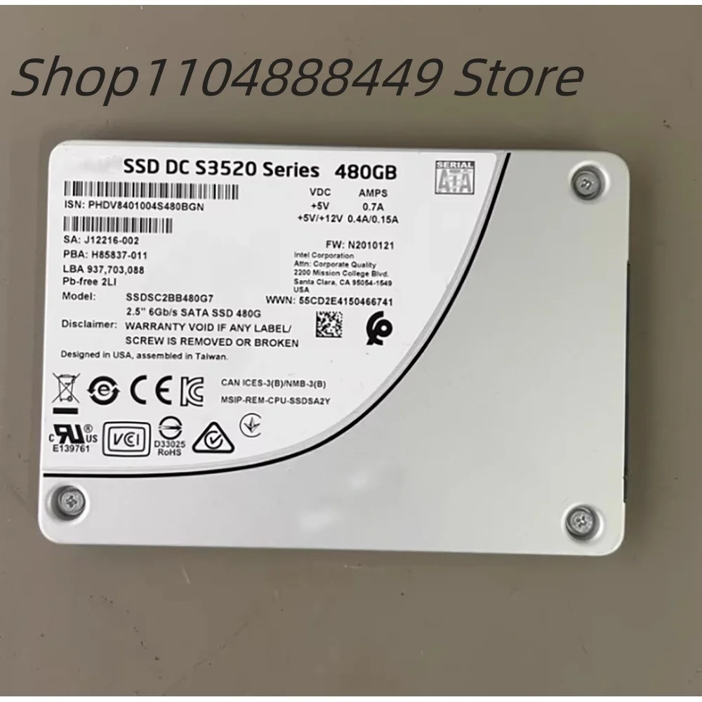 S3520 480G SATA 2.5인치 SSD용.