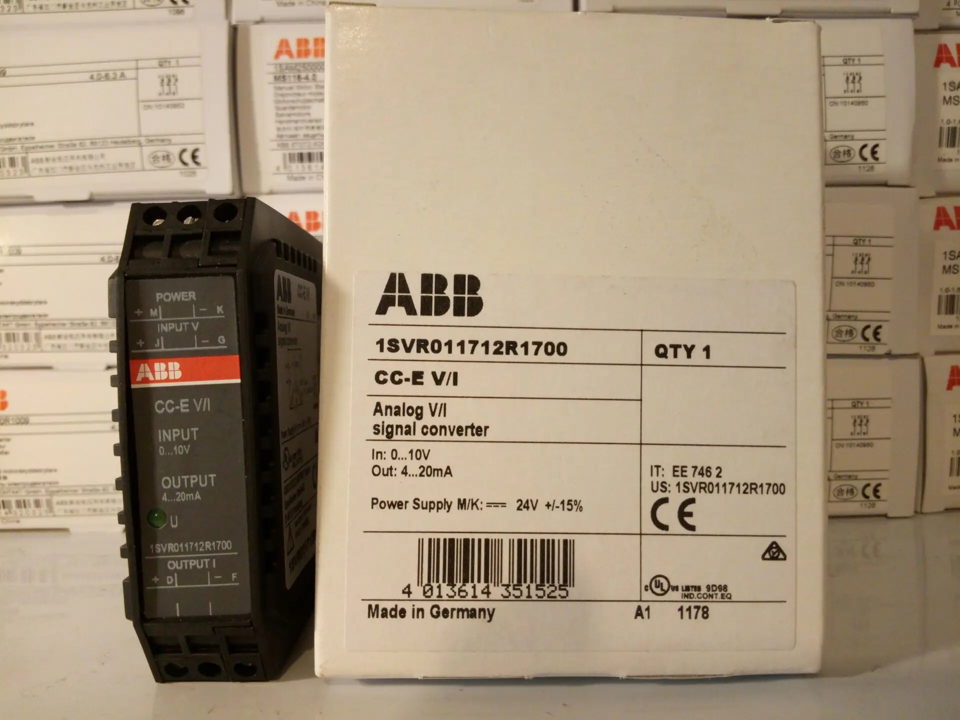 ABB 아날로그 신호 변환기 CC-E V/I 0-10V/4-20mA 신