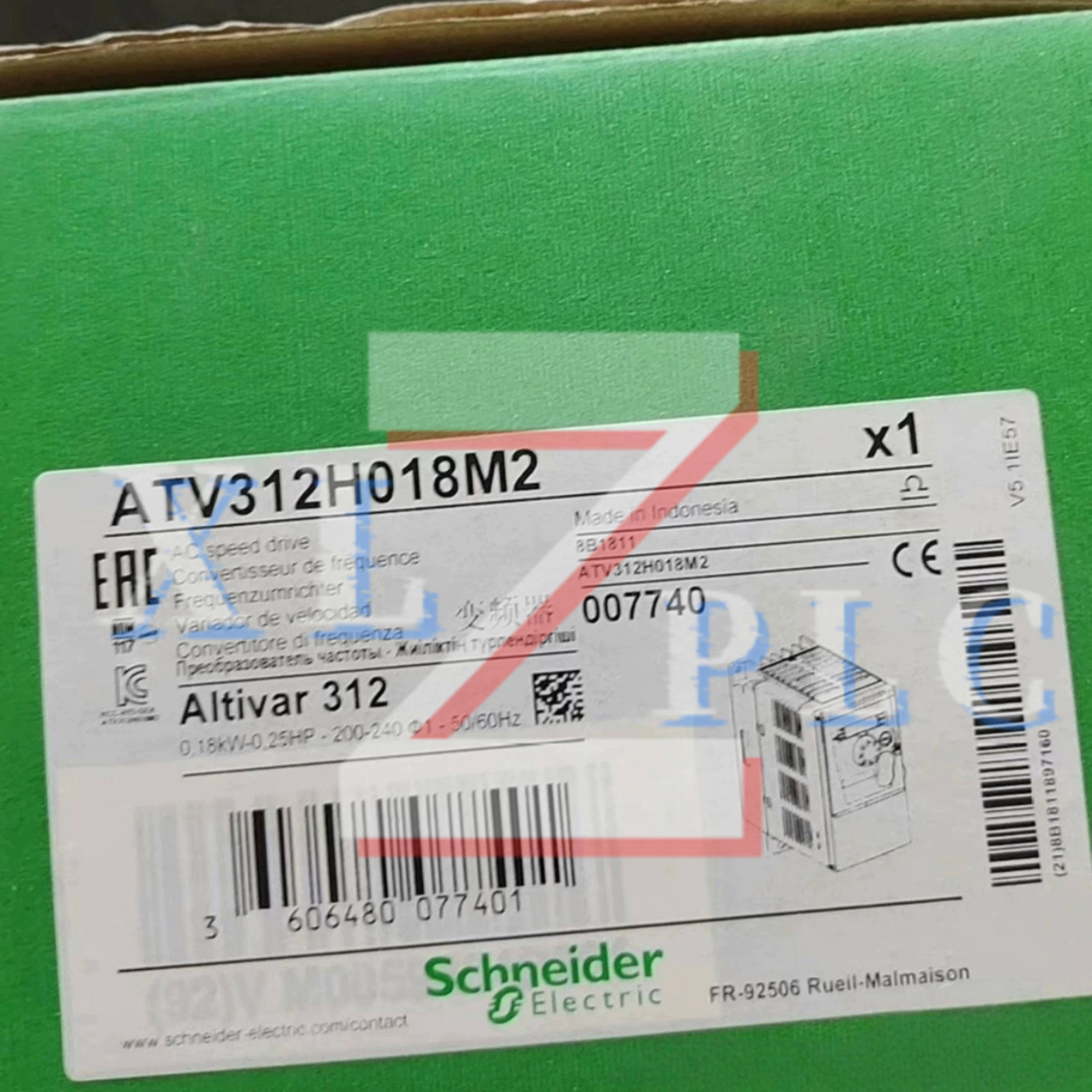 주파수 변환기 원본 ATV312H018M2 220-240V 0.18KW ATV312H037M2 0.37KW