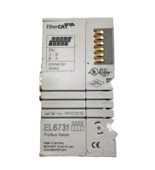 BECKHOFF 모듈 핀 실드 EL6731-0000 Profibus 마스터 독일제 3-B 8-A 커넥터