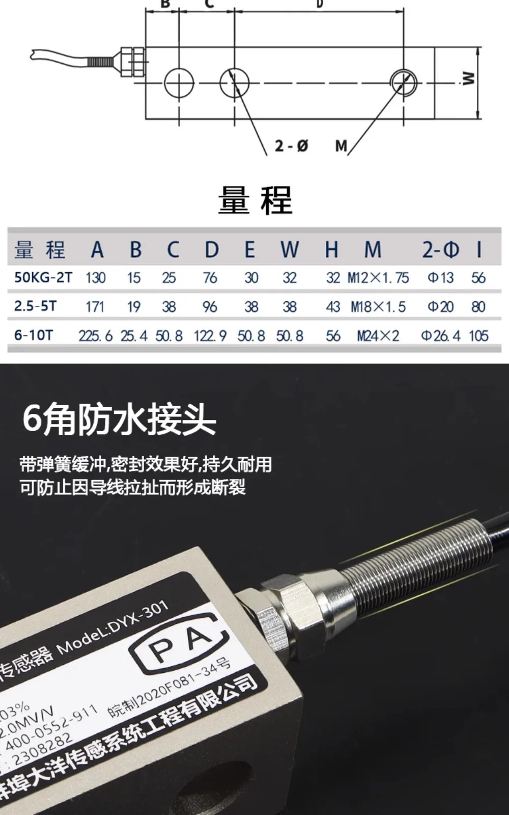 압력 계량 센서 브리지 압력센서 0.1t 0.2t 0.3t 0.5t