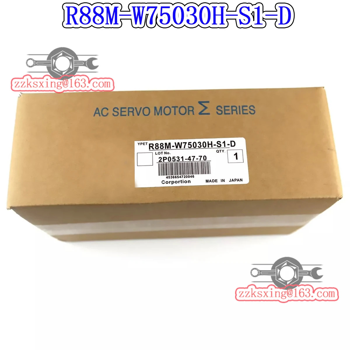 오리지널 AC 서보모터 R88M-W75030H-S1-D