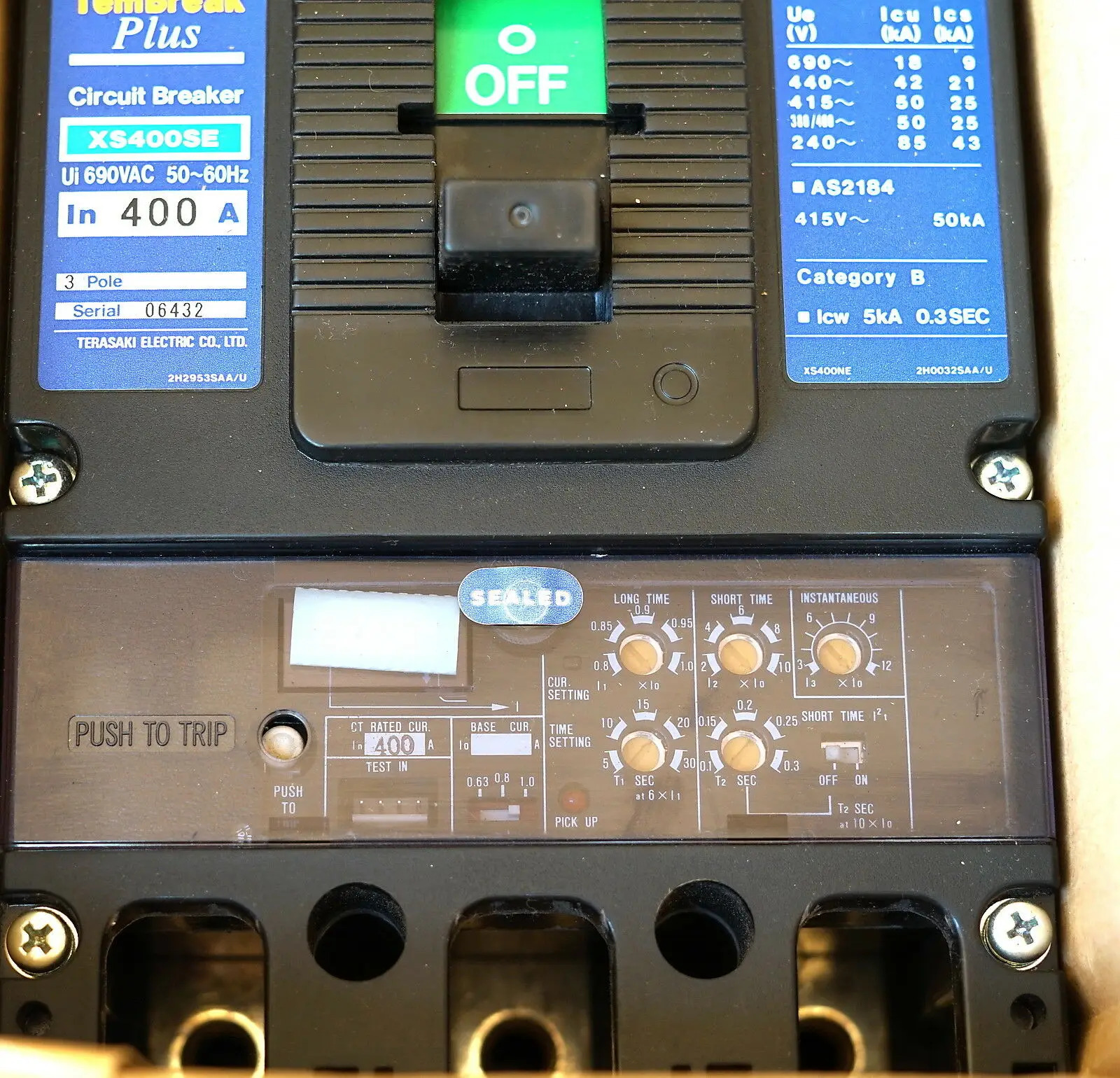 TERASAKI 일본 테라자키 회로차단기 선박XS400SE XS400NE 신