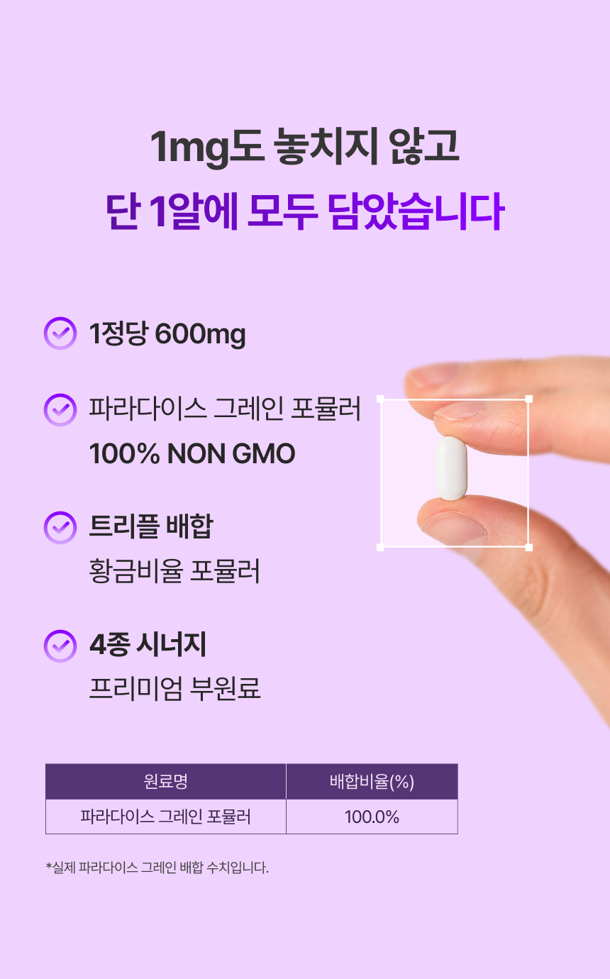 6파라돌 파라다이스 그레인 그래인 버닝 코어 60정, 1개 이미지 2