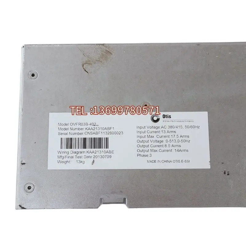 KCA21310ABF1 인버터 OVFR03B-402 엘리베이터 부품 리프트 액세서리