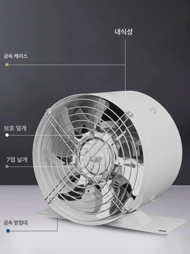 공업용 디퓨저 원형환풍기 바람가이드 천장형 원형디퓨져팬 환기자재 화장실 양방향 - 상세 이미지 4