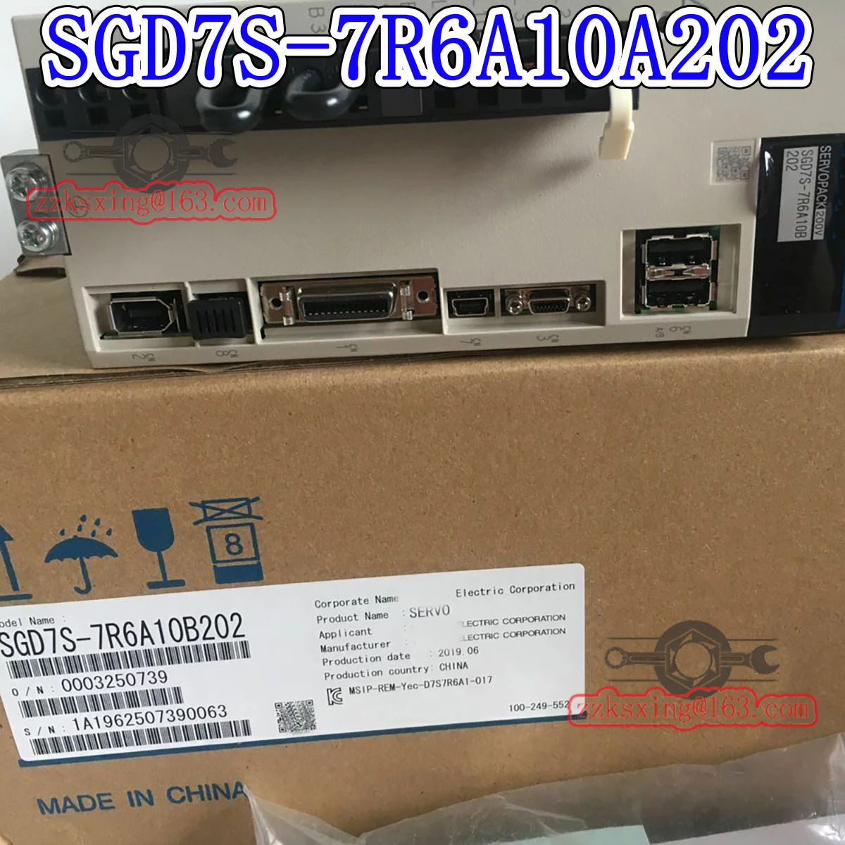 오리지널 AC 서보 드라이버 신 SGD7S-7R6A10A202