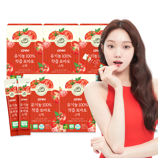 GNM 유기농 100% NFC 착즙 토마토 스틱 5박스(총 70포) / 토마토즙 주스 - 상품 이미지