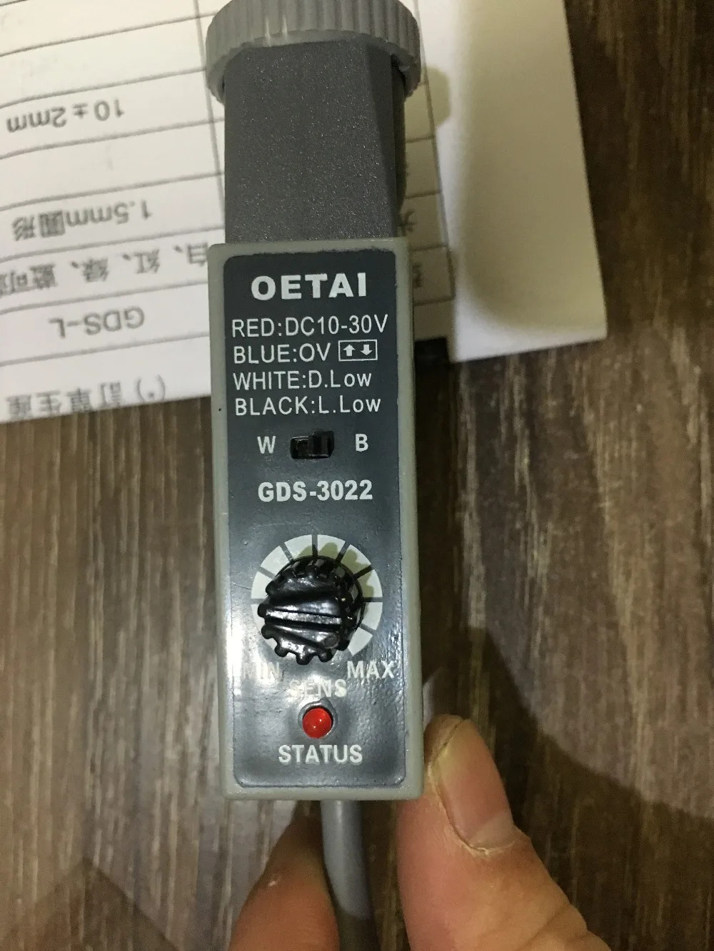GDS-3022 화이트 블루 컬러 광전센서 스위치 전기 기계 DC10-30V 제작