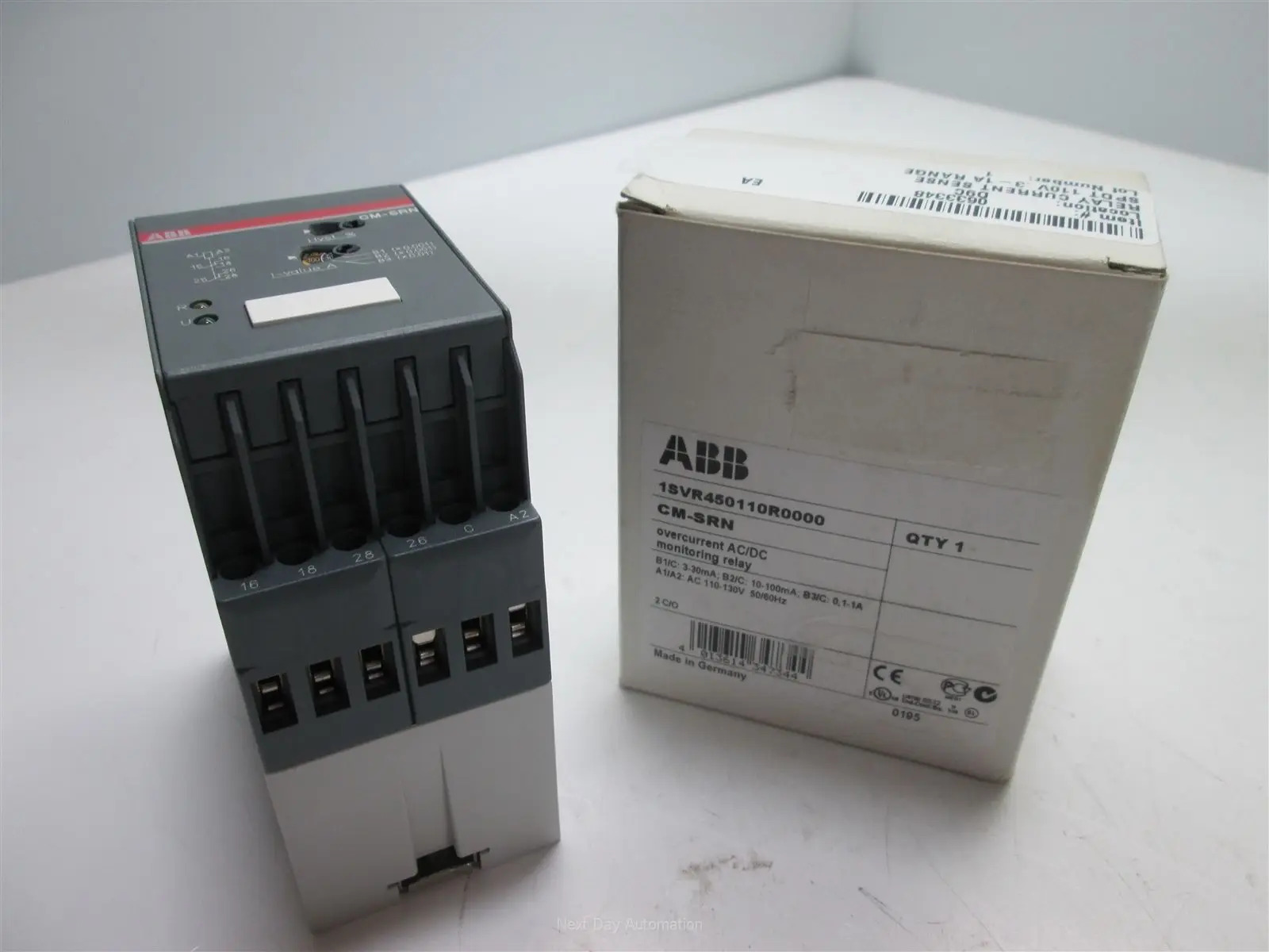 ABB 오리지널 모니터링 릴레이 CM-SRN AC220-240V 0.05-1 S 1.5-30 2CO