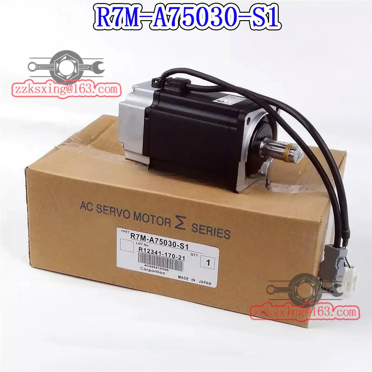 오리지널 AC 서보모터 신 R7M-A75030-S1