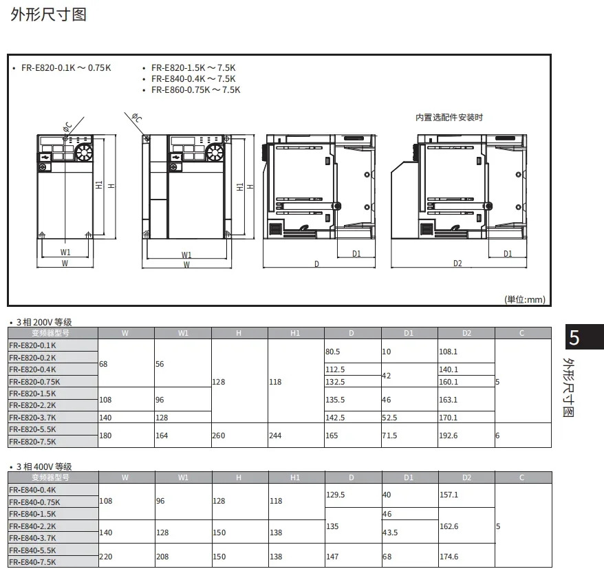 범FR-E840-0016-4-60 FR-E840-0026-4-60 컨버터 E800