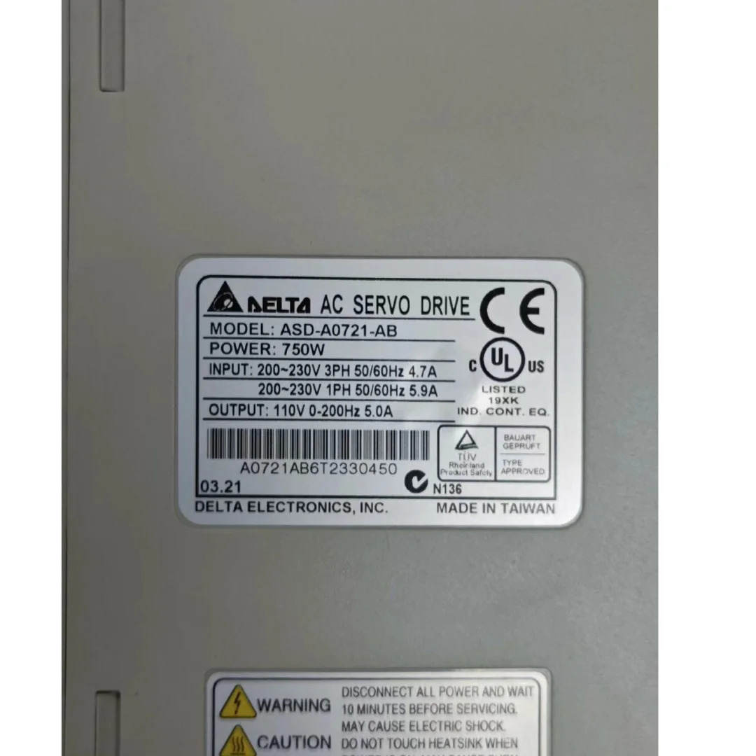 리퍼 750w 서보 드라이브 ASD-A0721-AB OK