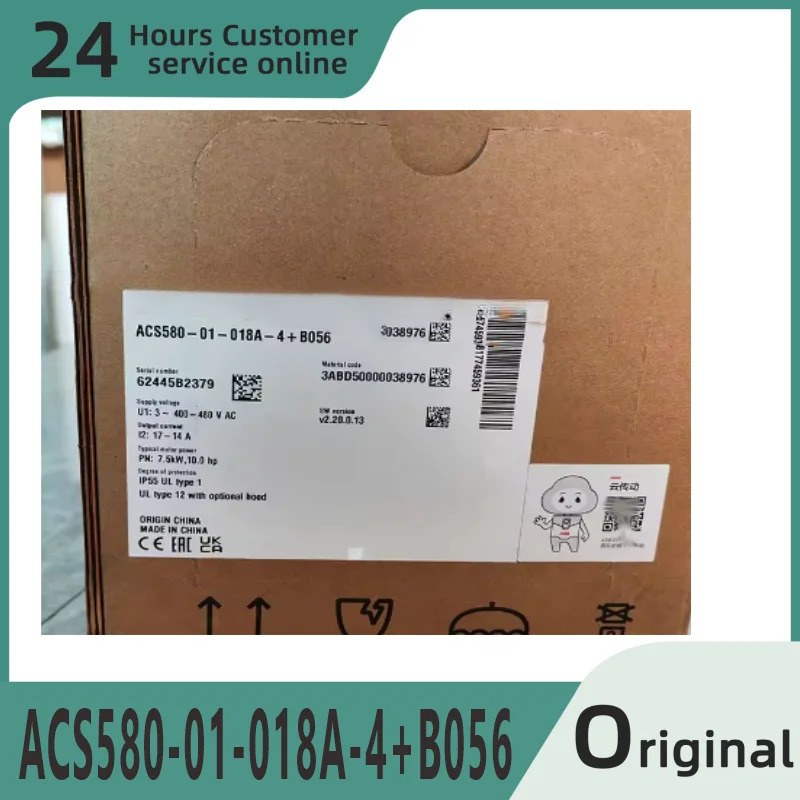 오리지널 주파수 변환 모듈 ACS580-018A-4B056