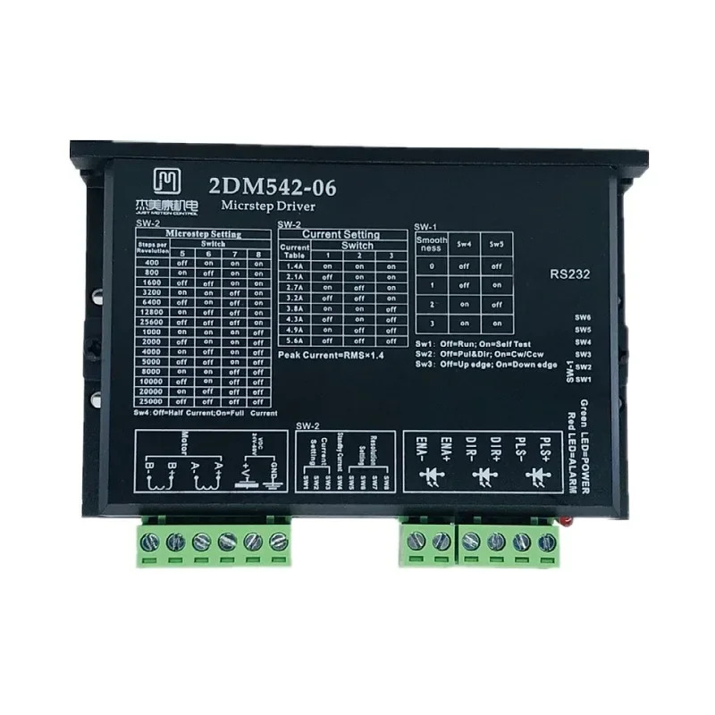 2DM542-06 2 상 모터 드라이버 57 스테핑 24V-50V