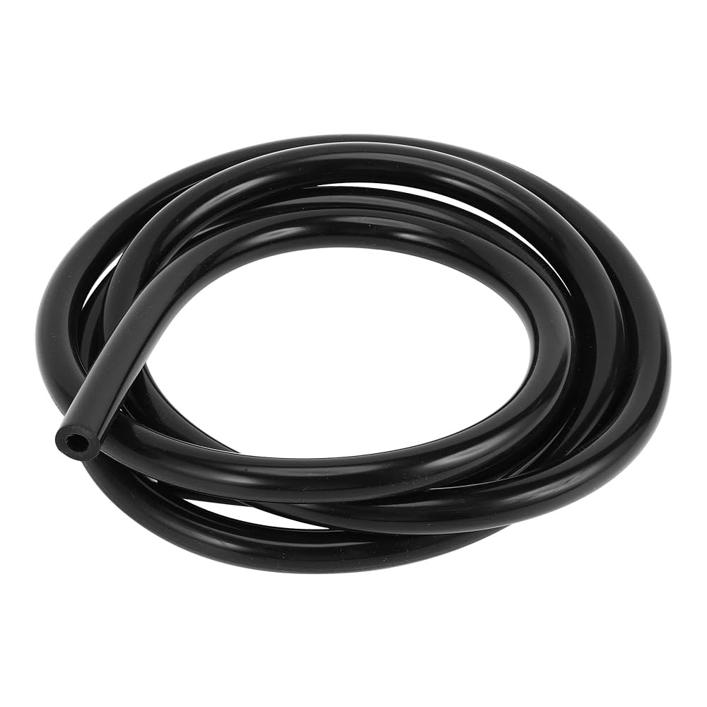RATCHROLL 1개 범용 실리콘 진공 튜빙 호스 고온 6FT 1/4 6mm ID 3mm 두께 자동차 라인 130PSI 최대 압력 블랙 1/8 3mm ID - 상품 이미지