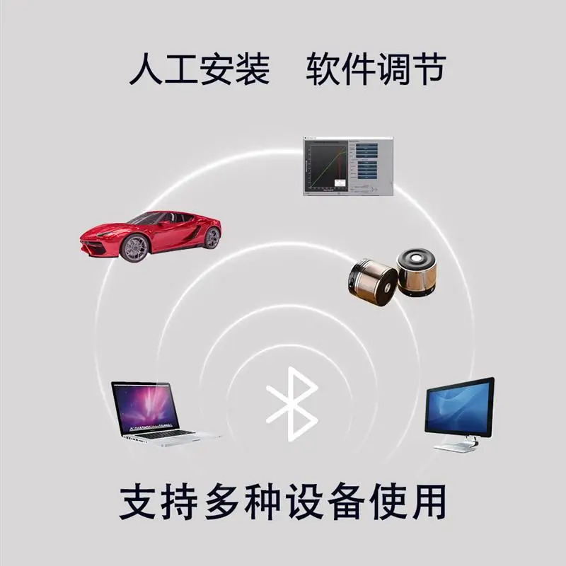 Likeyou 4.1dsp 전력 증폭기 보드 ldac 블루투스 고출력 튜닝