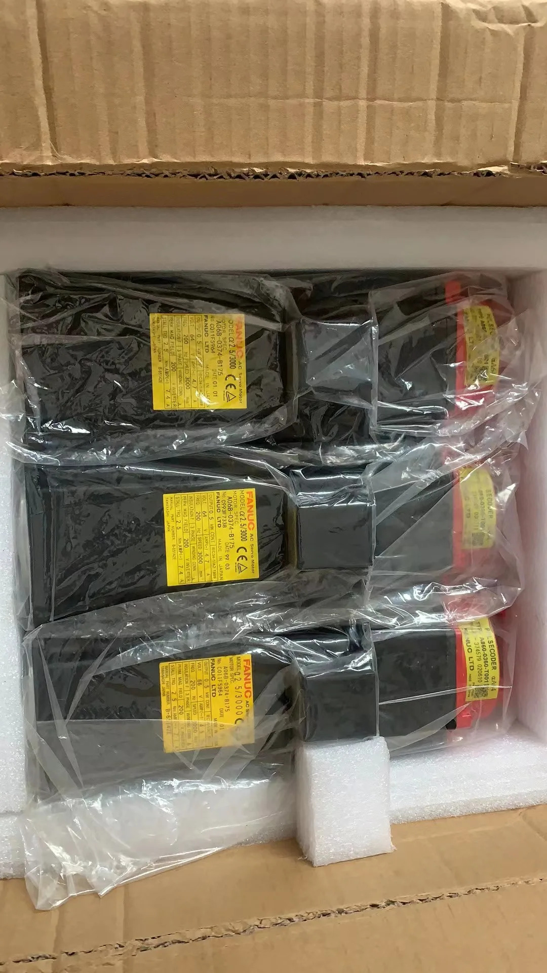 A06B-0374-B175 CNC 기계FANUC AC 서보모터 12개월 A06B 0374 B175