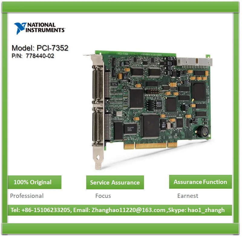 NI PCI-7352 778440 -02 2축 고성능 스테퍼/서보 모션 컨트롤러