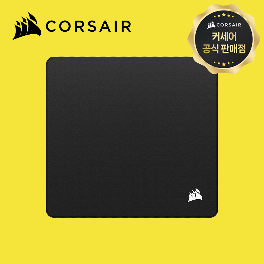 [국내정발] 커세어 MM 안티프레이 Cloth 게이밍 마우스패드 블랙, MEDIUM - 상품 이미지