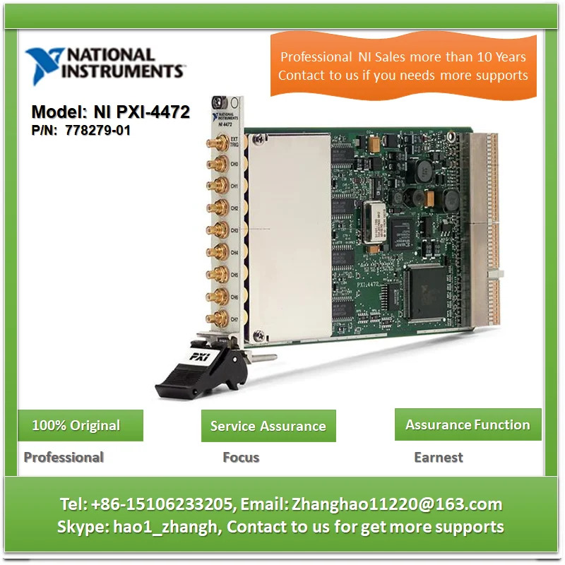 NI PXI-4472 778279 -01 24비트 진동 최적화 동적 신호 수집 모듈