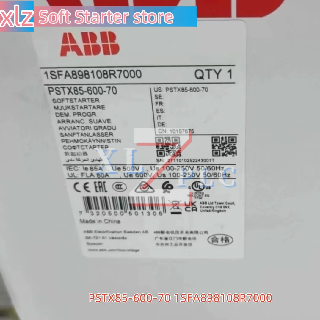 오리지널 신 PSR 소프트 스타터 PSTX85-600-70 1SFA898108R7000