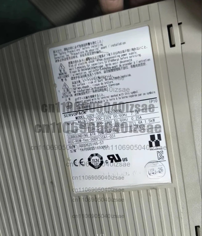 5 시리즈 1.5kw 타입 M2 서보 드라이브 SGDV-120A11A002000 완전 작동 리퍼 완료