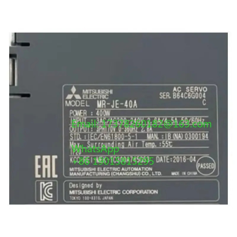 MR-JE-40A 오리지널 서보 드라이브 12개월