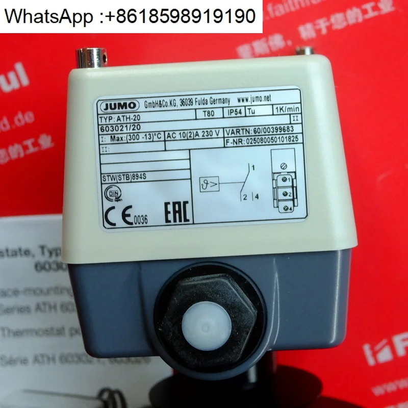 Jumo 00399683 Kumao 온도 센서 ATH-20 603021/20 300도