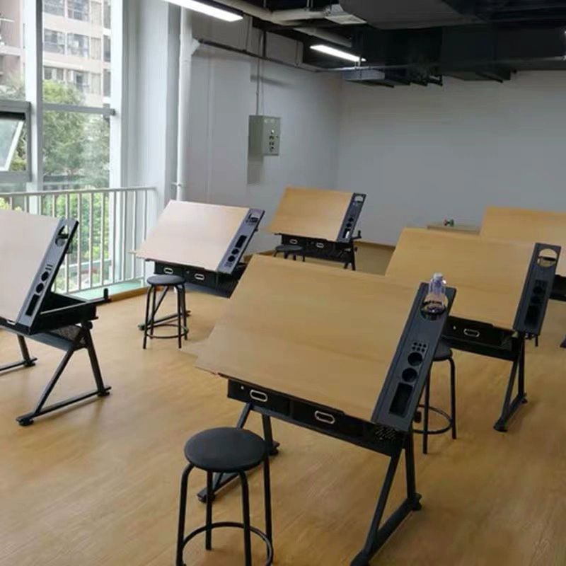 경사 책상 이젤 아트 드로잉테이블 리프팅 유화 드로잉작업대 기울기 스케치 제도 - 상세 이미지 4