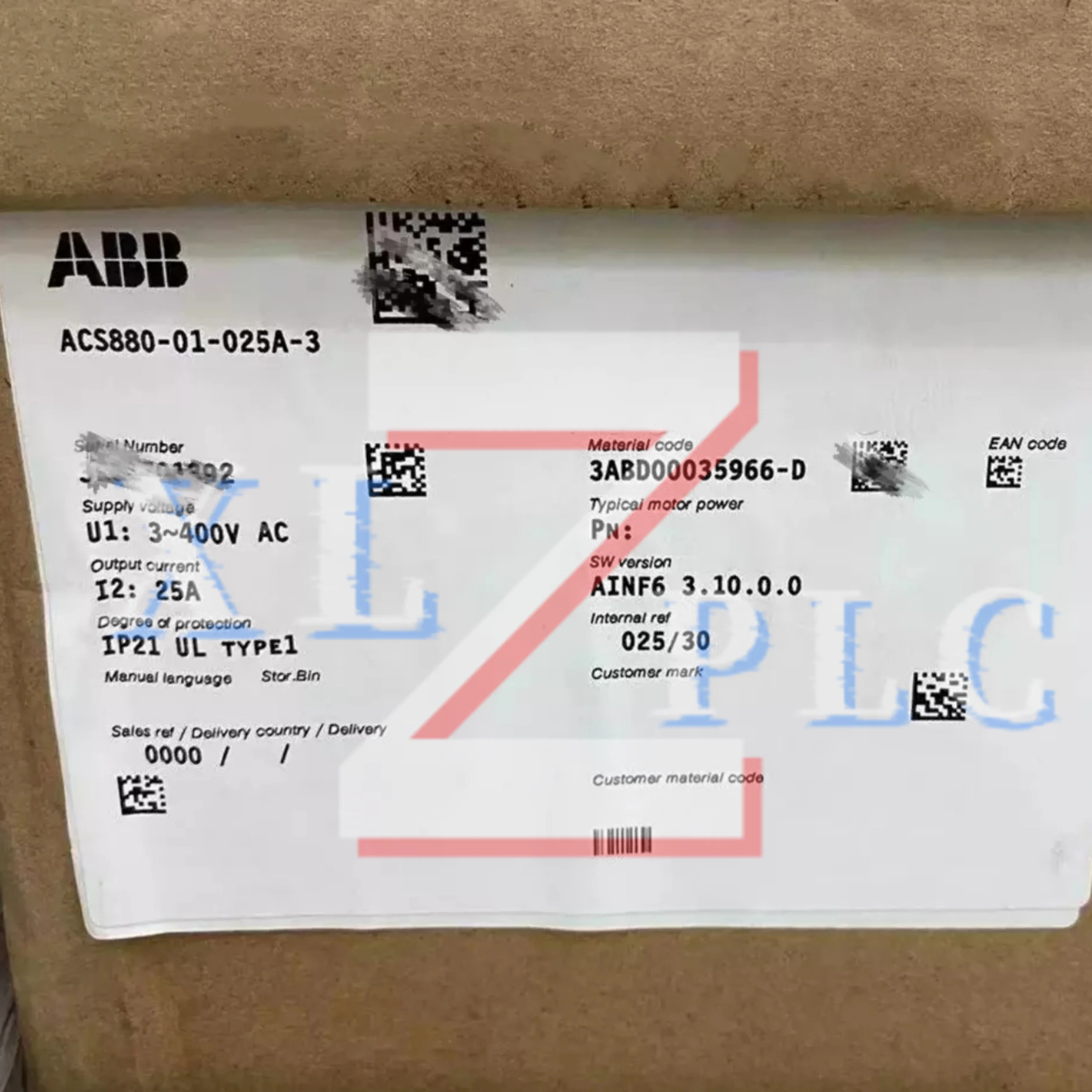 주파수 변환기 ACS880-01-12A6-3 ACS880-01-017A-3 ACS880-01-025A-3 원본