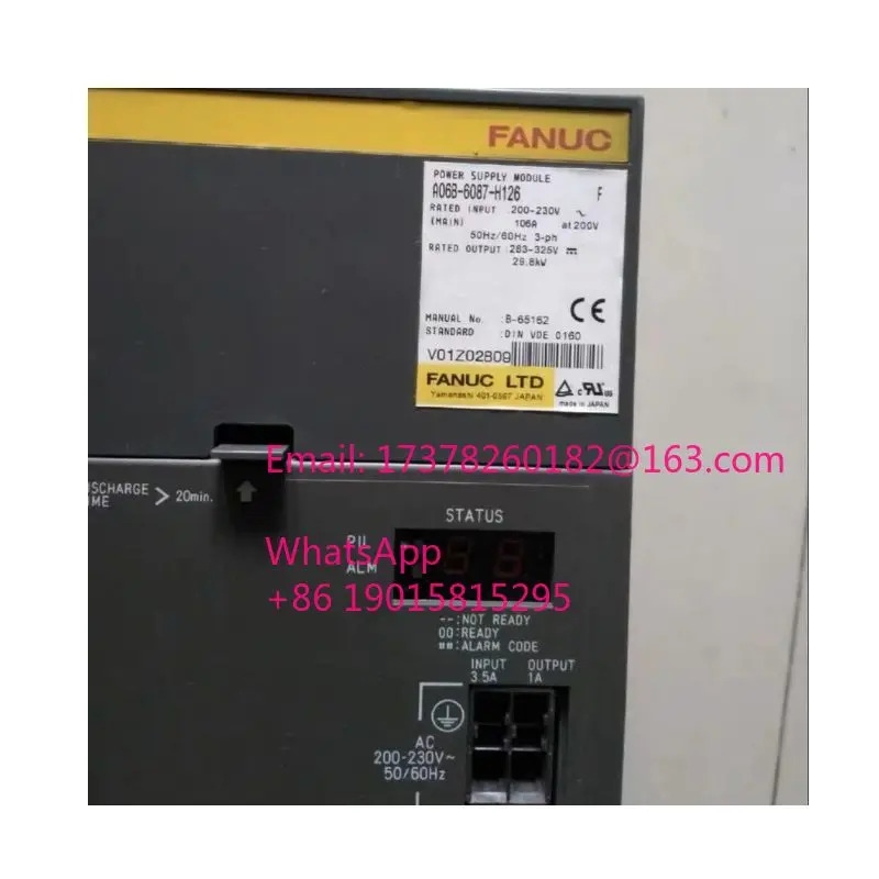 리퍼 A06B-6087-H126 Fanuc 전원공급장치 모듈 CNC 제어 완료