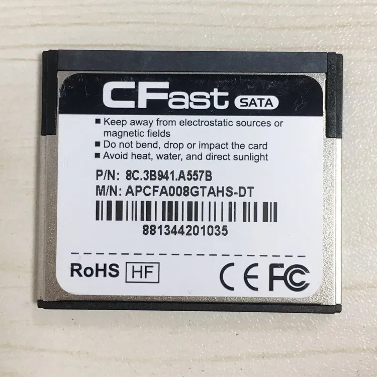 CFAST 카드 8GB 산업제어 CNC 계측기 카메라