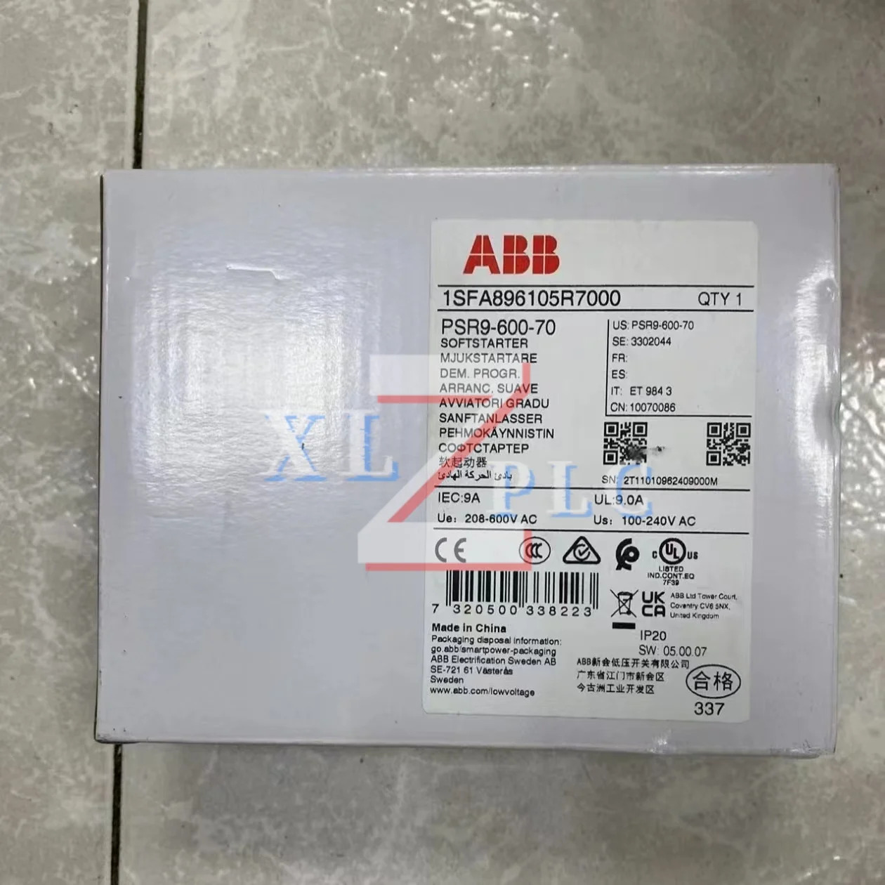 PSR9-600-70 소프트 스타터 원본 PSR37-600-70