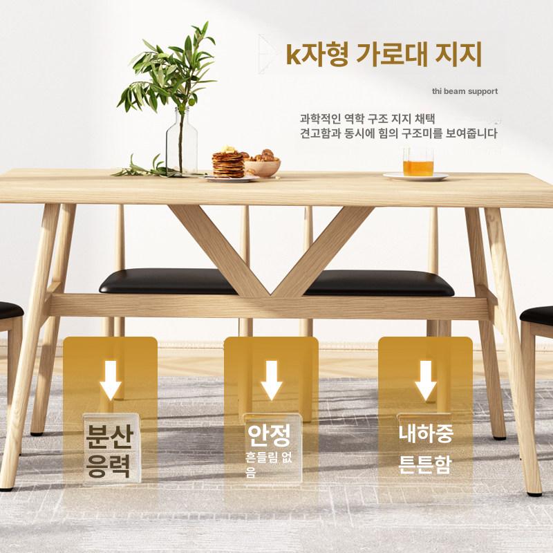 휴게실 탁자 4인용 회의 티테이블 원형 카페테이블 상담실 가구 커피숍 체어 - 상세 이미지 3