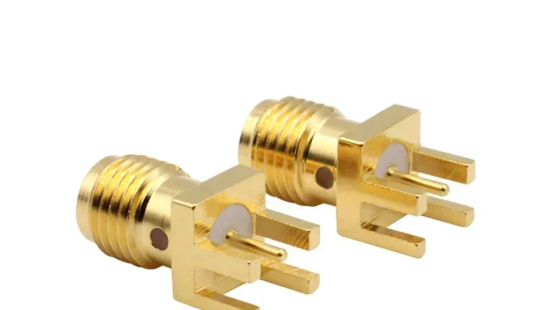 SMA-KE 오프셋 각도 SMA-KHD 소켓 암 베이스 풋 외부 나사 내부 구멍 간격 1.6mm 리퍼 50 개 포장