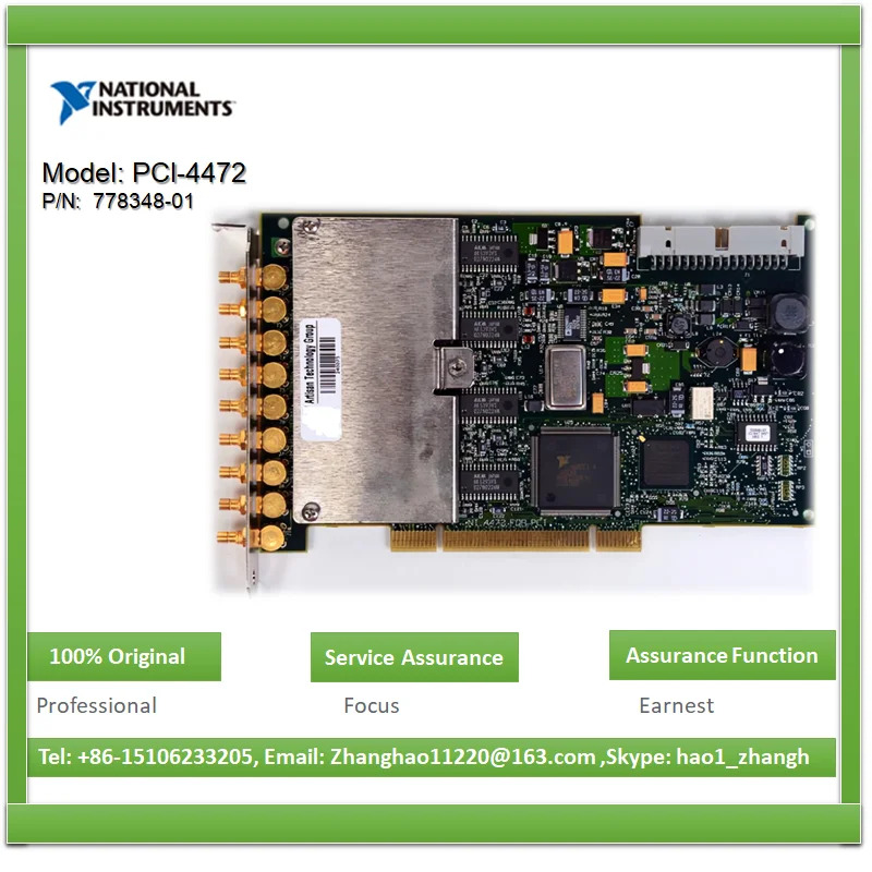 NI PCI-4472 778348 -01 24비트 8채널 동적 신호 수집 모듈