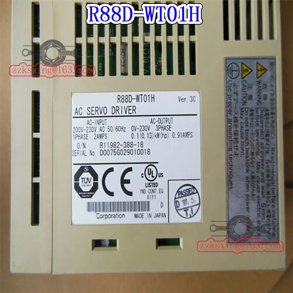 오리지널 AC 서보 드라이버 신 R88D-WT01H