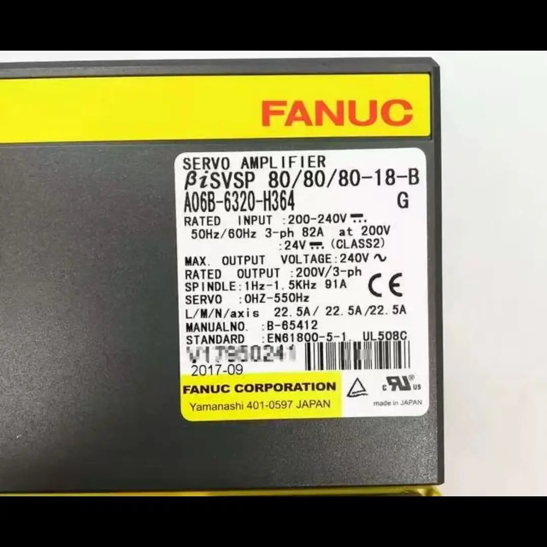 A06B-6320-H364 FANUC 서보 드라이브 증폭기 CNC 제어 A06B 6320 H364