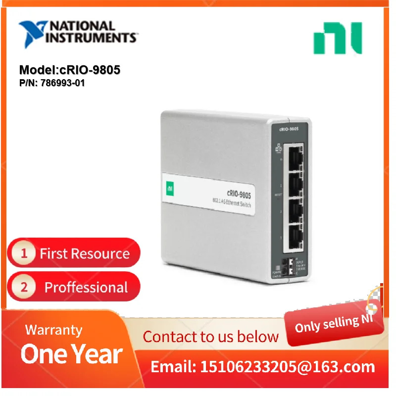NI cRIO-9805 786993 -01 CompactRIO C 시리즈 I/O 모듈확장 모듈