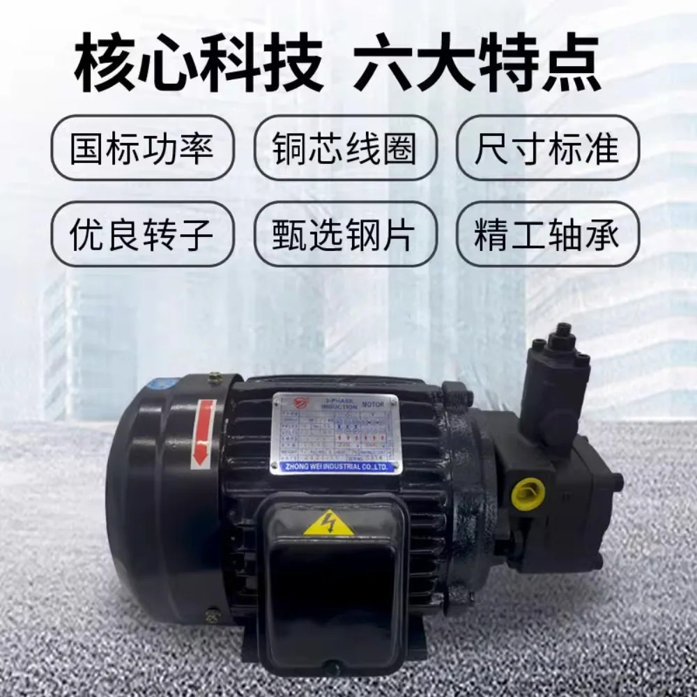 유압 펌프 어셈블리 내부 샤프트 모터 스테이션 액세서리 시스템 VP20  0.75KW1.5