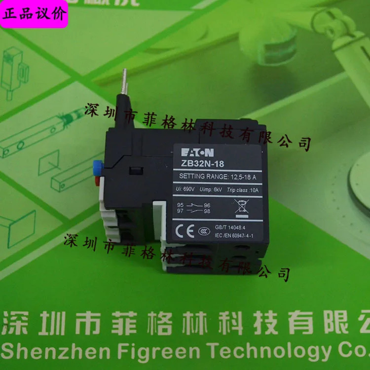 실물 ZB32N-18 American Eaton ETN 열 과부하 계전기